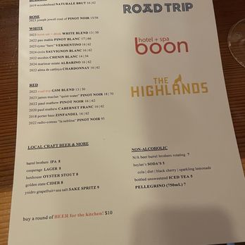 boon eat + drink - Menu - New American Near Me - Guerneville, California