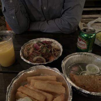 Boteco - Yucca fries, beef empanada, and Brazilian picanha. Drinks are a famous soft drink from Brazil and fresh made mango juice. - Food Trucks Near Me - Austin, Texas Boteco - Yucca fries, beef empanada, and Brazilian picanha. Drinks are a famous soft drink from Brazil and fresh made mango juice. - Food Trucks Near Me - Austin, Texas
