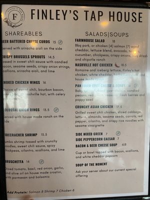Menu photo 5 Finley's Tap House Springfield, IL
