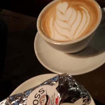 Shortwave Coffee - This is the Chai latte, next to a Boss Taco, another local business; a recent partnership on Saturday mornings. - Coffee & Tea Near Me - Columbia, Missouri