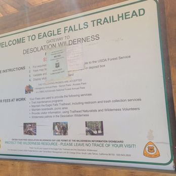Eagle Falls Trailhead - Eagle Falls trail - Hiking Near Me - South Lake Tahoe, California