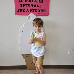 Remember When Ice Cream - Birthday ice cream. Chocolate Mint chip for the win. Even kiddies are big!