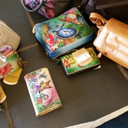 They also have gorgeous painted purses here at Brills!