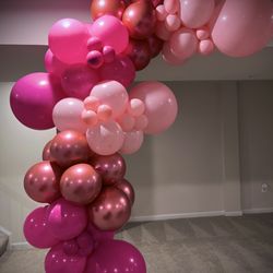 King Balloon Designs - Balloon garland...ready for birthday festivities