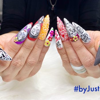 Esta Nail Spa - Justin cutting loose and letting the creative juices flow! Corpse Bride meets Día de los Muertos. - Nail Salons Near Me - Menifee, California Esta Nail Spa - Justin cutting loose and letting the creative juices flow! Corpse Bride meets Día de los Muertos. - Nail Salons Near Me - Menifee, California