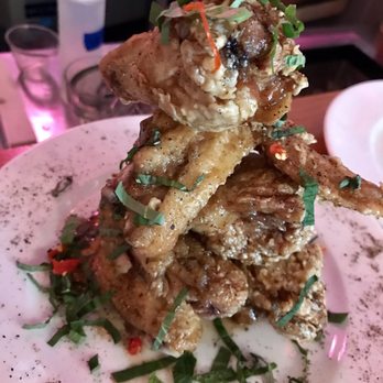 Nue - Chengdu Spicy Jumbo Chicken Wings - Tapas/Small Plates Near Me - Seattle, Washington Nue - Chengdu Spicy Jumbo Chicken Wings - Tapas/Small Plates Near Me - Seattle, Washington