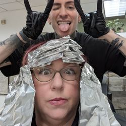 Tribeca ColorSalon - Getting my color done by Mikey
