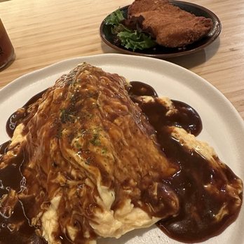 Kyuramen - Houston - Pork Tonkatsu Omurice with Demi Glacé - Ramen Near Me - Houston, Texas