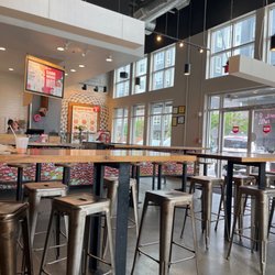 Clean and comfy dining area