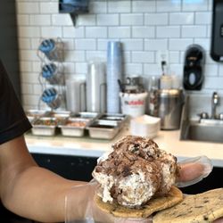 The Baked Bear - This is the size of the scoop, before they top it. It was enormous! Yum