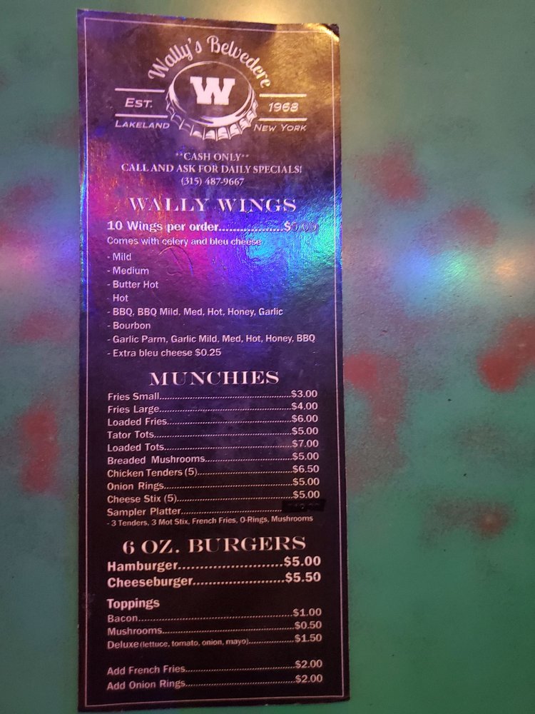 WALLY’S BELVEDERE Updated October 2024 863 State Fair Blvd, Syracuse, New York Restaurants