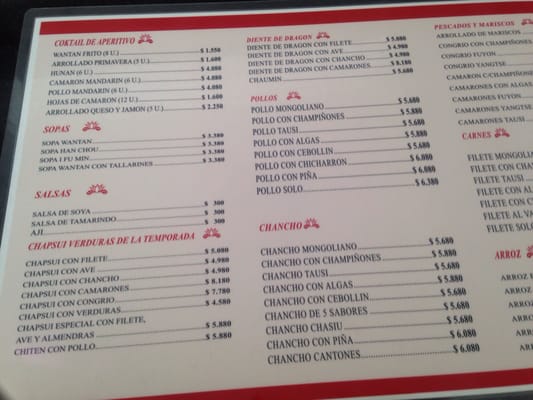 Menu photo 2 Lun Wa Santiago, RM