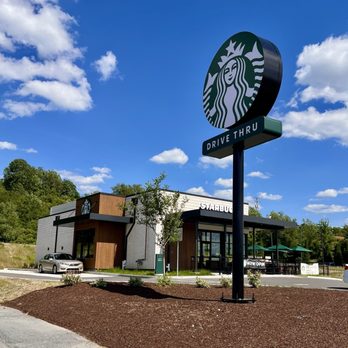Starbucks - Starbucks signage seen from the highway - Coffee & Tea Near Me - Brookville, Pennsylvania Starbucks - Starbucks signage seen from the highway - Coffee & Tea Near Me - Brookville, Pennsylvania