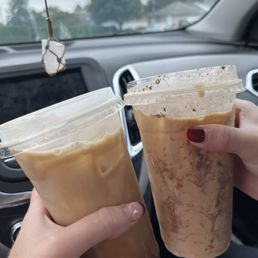 Booberry latte and Banana bread chai Booberry latte and Banana bread chai