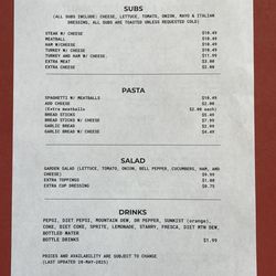 Jerry's Family Restaurant - Updated menu