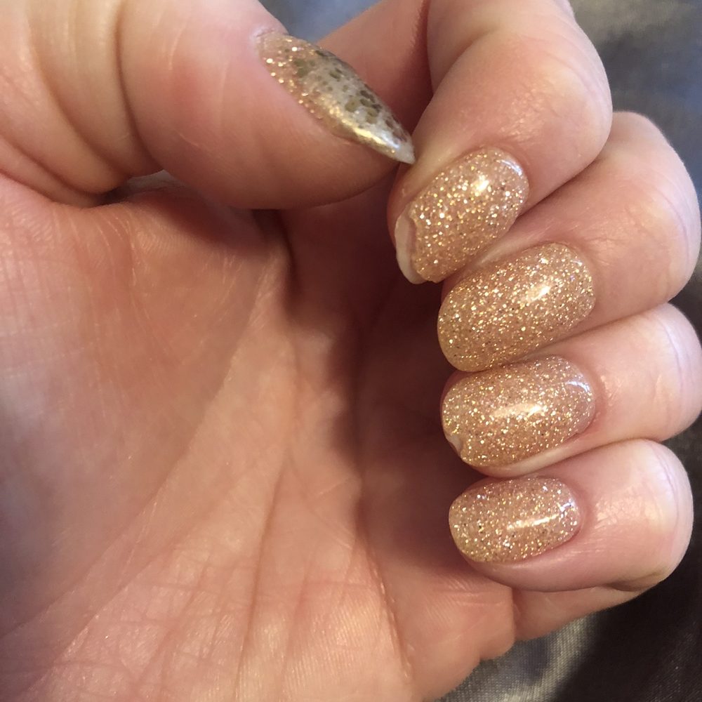 Optima Nail & Spa - Thumb where my roommate fixed a broken nail. Two other nails chipped. - Nail Salons Near Me - Douglassville, Pennsylvania
