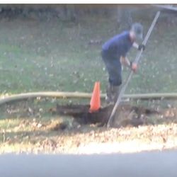 Kaiser - Battistone - This is just a pic I took, as I watched him pump out the septic tank. The whole service was sloppy.