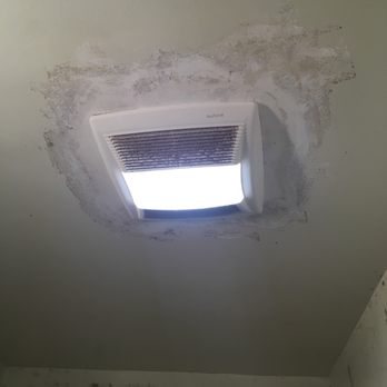 Golden Shark Construction - Inefficient fan installed by them.  Not only did they remove a 110 CFM fan to install a small 80 CFM fan, they installed in crooked. - General Contractors Near Me - San Jose, California