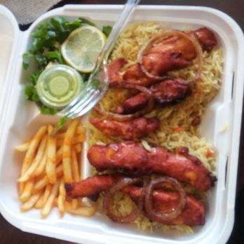 African Spices - Rice and chicken suqaar entree for 9.99 - Mediterranean Near Me - San Diego, California African Spices - Rice and chicken suqaar entree for 9.99 - Mediterranean Near Me - San Diego, California