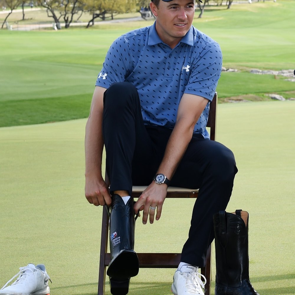 Valero Texas Open - 2021 Valero Texas Open champion, Jordan Spieth. When you win the Texas Open, you get a special pair of champion boots. - Golf Near Me - San Antonio, Texas Valero Texas Open - 2021 Valero Texas Open champion, Jordan Spieth. When you win the Texas Open, you get a special pair of champion boots. - Golf Near Me - San Antonio, Texas