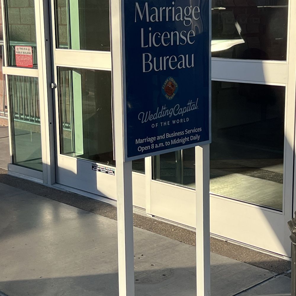 Clark County Marriage Bureau - So many signs but we missed them all - Courthouses Near Me - Las Vegas, Nevada