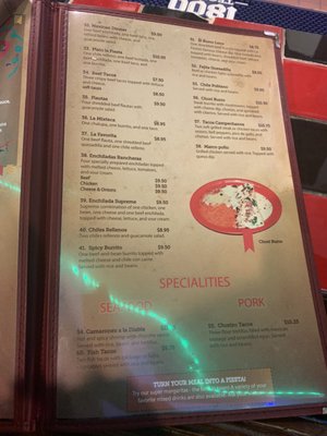 Menu photo 2 La Fiesta Restaurant Birmingham, AL