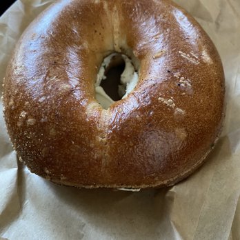 Wise Sons - Salt and pepper bagel with scallion cream cheese - Breakfast & Brunch Near Me - Oakland, California Wise Sons - Salt and pepper bagel with scallion cream cheese - Breakfast & Brunch Near Me - Oakland, California