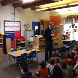 Manzano Day School - Dr. Sjostrom of Sandia Pediatric Dentistry is visiting kids at Monzano Day School for Children's Dental Health month.