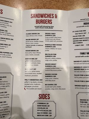 Menu photo 7 Malibu Grill & BBQ San Jose, CA