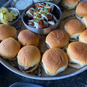 Topgolf - Burger slides and chicken balls - Golf Near Me - Houston, Texas Topgolf - Burger slides and chicken balls - Golf Near Me - Houston, Texas