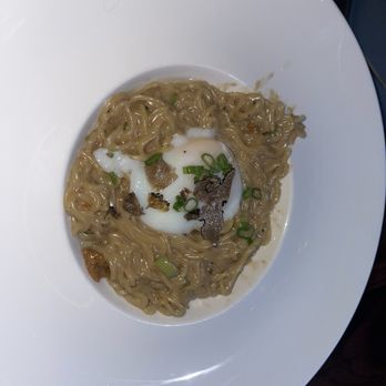 Soto - Uni pasta with truffle and poached egg - Japanese Near Me - Houston, Texas Soto - Uni pasta with truffle and poached egg - Japanese Near Me - Houston, Texas
