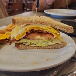 The Brass Eagle - Breakfast sandwich on rye