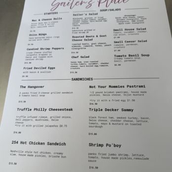 Sailer’s  Place Cafe & Bakery - Menu - Bakeries Near Me - Florence, Texas