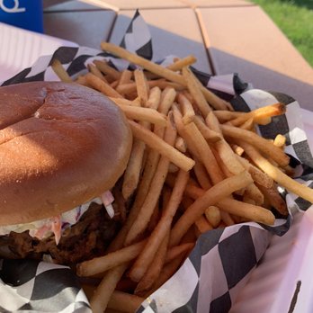 The Grill at Lisbon - Pulled pork sandwich with fries - Breakfast & Brunch Near Me - Woodbine, Maryland The Grill at Lisbon - Pulled pork sandwich with fries - Breakfast & Brunch Near Me - Woodbine, Maryland