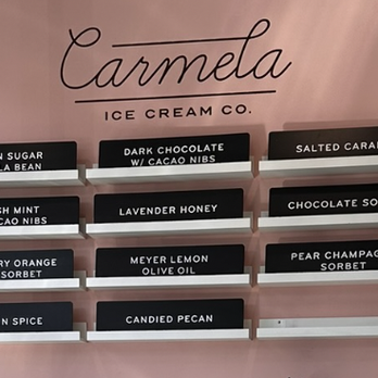 Carmela Ice Cream - Menu - so many great choices!! - Ice Cream & Frozen Yogurt Near Me - Palm Springs, California Carmela Ice Cream - Menu - so many great choices!! - Ice Cream & Frozen Yogurt Near Me - Palm Springs, California
