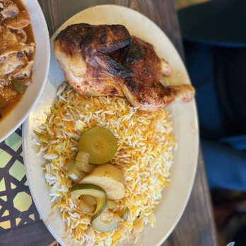 Sheeba Restaurant - Chicken 1/2 with rice. Excellent. - Middle Eastern Near Me - Dearborn, Michigan