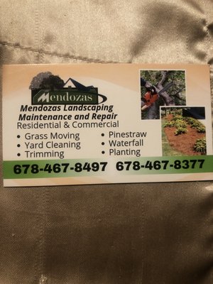Mendozas Landscaping Maintenance And Repair