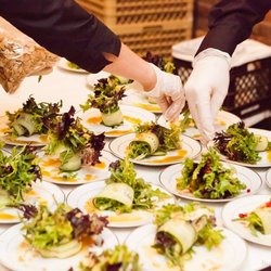 Hallie Jane’s Catering at Empire Mills - Elevated Party Catering - Garden Greens Salad