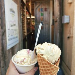 Artisan Ice Cream - Mango strawberry li hing mui, lilikoi butter