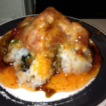 Genki Sushi - Poke and spicy tuna (volcano) sushi. - Sushi Bars Near Me - Kahului, Hawaii Genki Sushi - Poke and spicy tuna (volcano) sushi. - Sushi Bars Near Me - Kahului, Hawaii