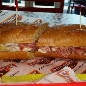 Firehouse Subs - New York Steamer w/pastrami & corned beef - Sandwiches Near Me - Greensboro, North Carolina Firehouse Subs - New York Steamer w/pastrami & corned beef - Sandwiches Near Me - Greensboro, North Carolina