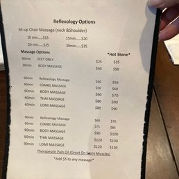 Price sheet Price sheet