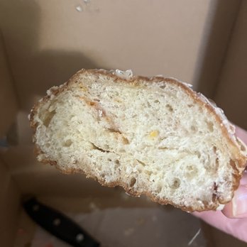 Deviant Donuts - Strawberry orange fritter missing filling - Donuts Near Me - Mystic, Connecticut