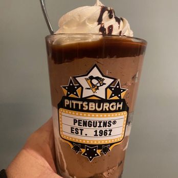PPG Paints Arena - Chocolate mousse desert in souvenir glass from the dessert cart - Stadiums & Arenas Near Me - Pittsburgh, Pennsylvania