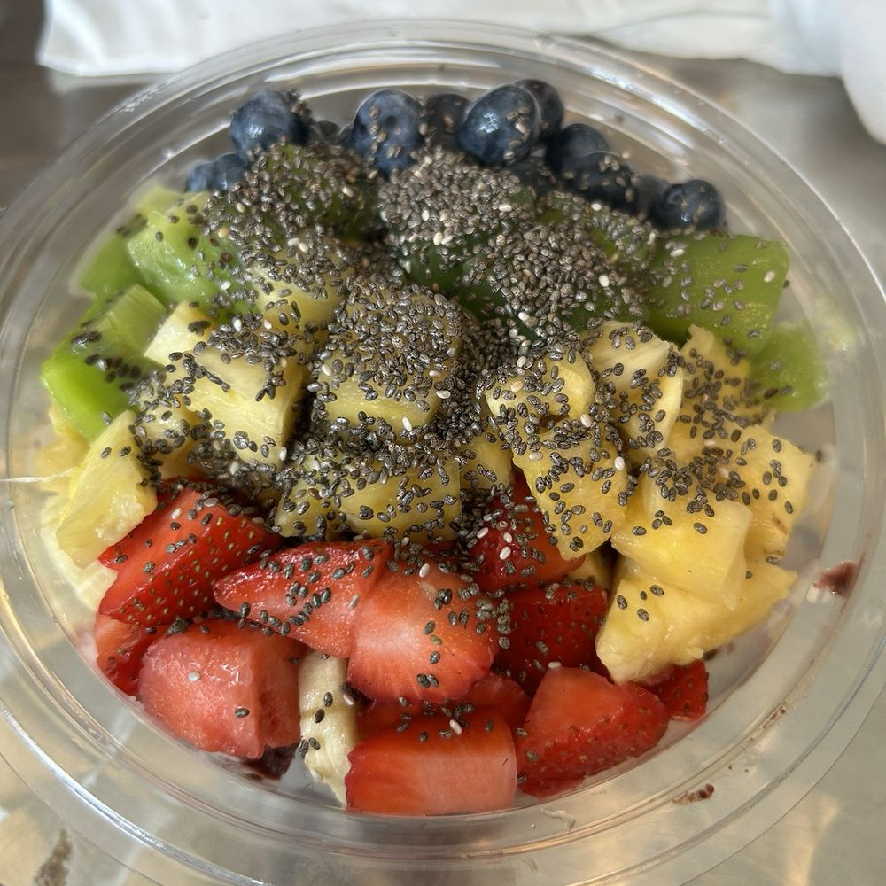 Rico’ acai - Rainbow Bowl "Most Popular" with no raspberries and chia seeds! - Acai Bowls Near Me - Charlotte, North Carolina Rico’ acai - Rainbow Bowl "Most Popular" with no raspberries and chia seeds! - Acai Bowls Near Me - Charlotte, North Carolina