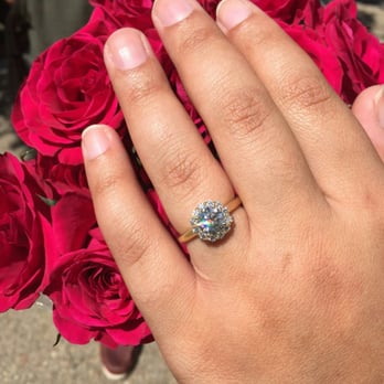 Brilliant Earth - 1.3 carat round diamond with a lotus setting in yellow gold - Jewelry Near Me - Beverly Hills, California Brilliant Earth - 1.3 carat round diamond with a lotus setting in yellow gold - Jewelry Near Me - Beverly Hills, California