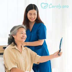 Carely Pro - A moment of care and connection -- our trusted caregiver supporting our wonderful clients with dignity and compassion.