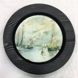 Robin's Gallery - Hand-made circle frame.
