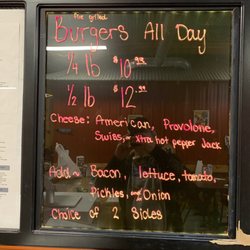 Black Cherry Smokehouse - Burger Menu