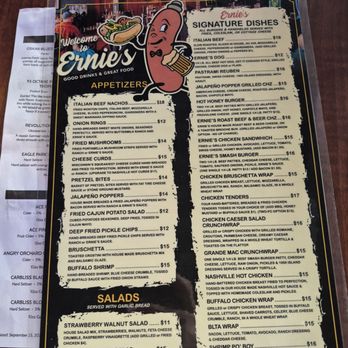 Ernie’s Midtown Pub - The menu - Pubs Near Me - Rockford, Illinois Ernie’s Midtown Pub - The menu - Pubs Near Me - Rockford, Illinois